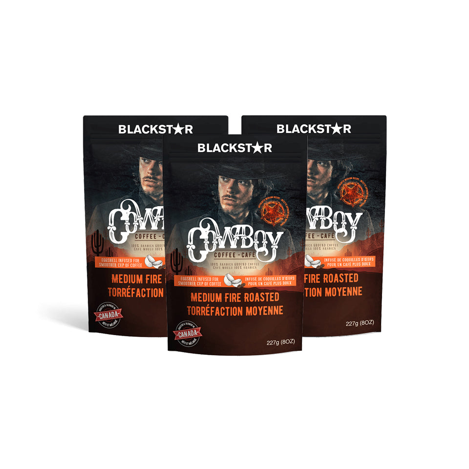 Blackstar Cowboy Coffee Package (3-pack) CA - Medium Fire Roasted
