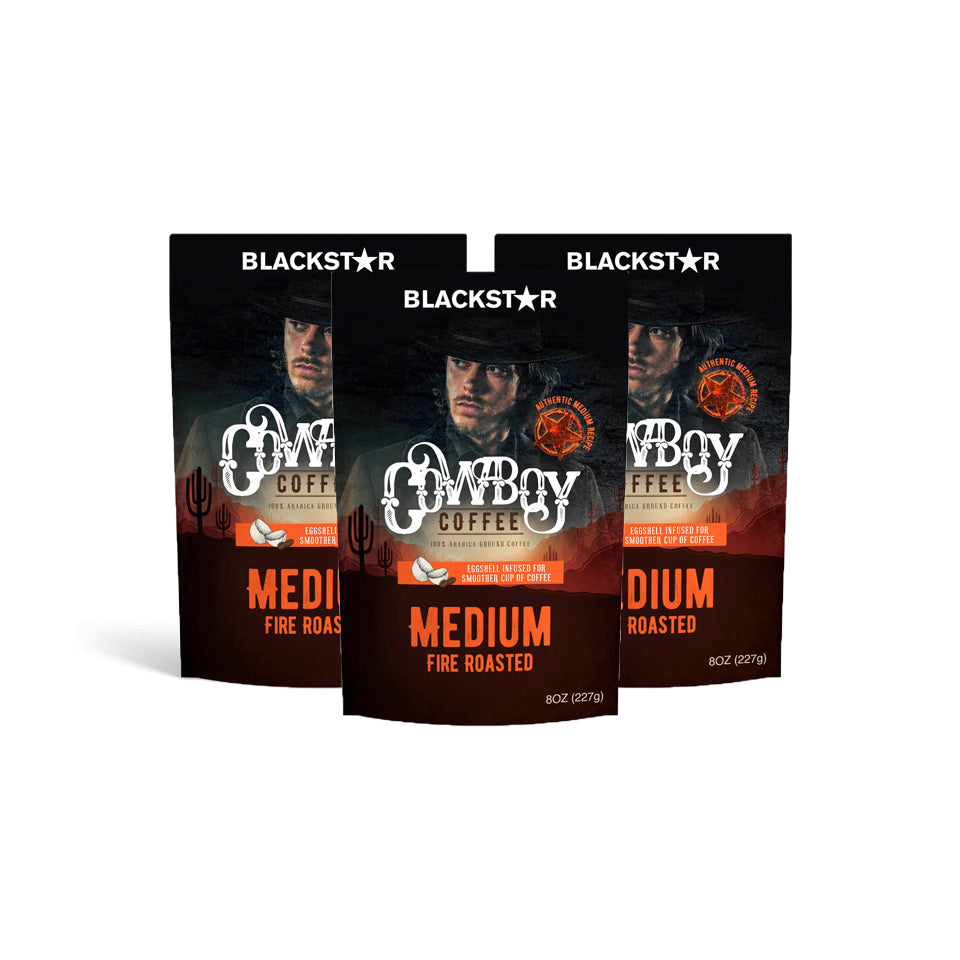 Blackstar Cowboy Coffee Package (3-Pack) - Medium Fire Roasted