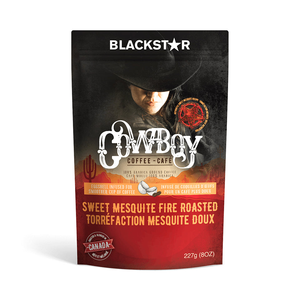 Blackstar Cowboy Coffee Package CA - Sweet Mesquite Fire Roasted Flavor