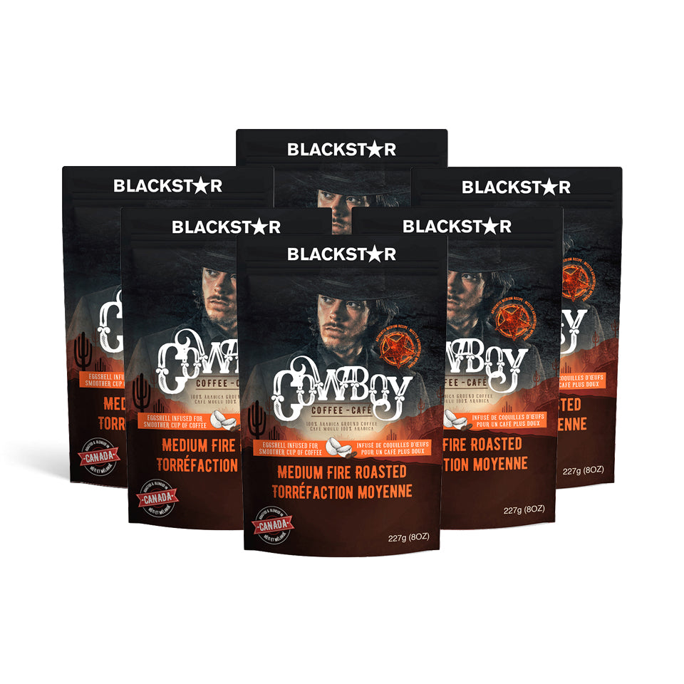 Blackstar Cowboy Coffee Package (6-pack) CA - Medium Fire Roasted