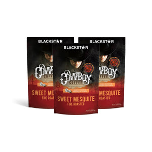Blackstar Cowboy Coffee Package (3-pack) - Sweet Mesquite Fire Roasted Flavor